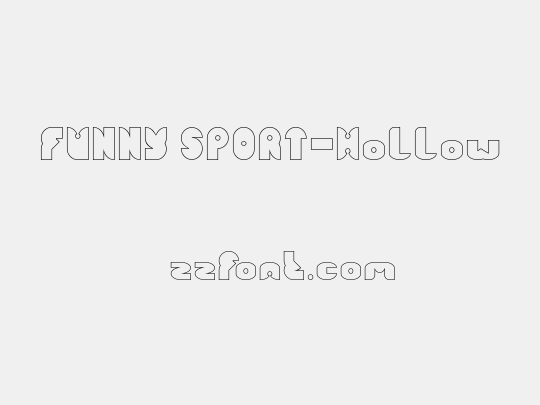 FUNNY SPORT-Hollow