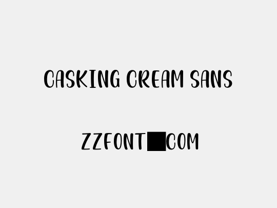 Casking Cream Sans