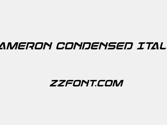 Dameron Condensed Italic