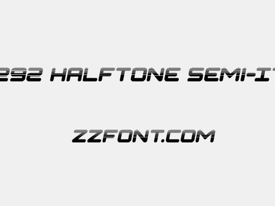 NGC 292 Halftone Semi-Italic