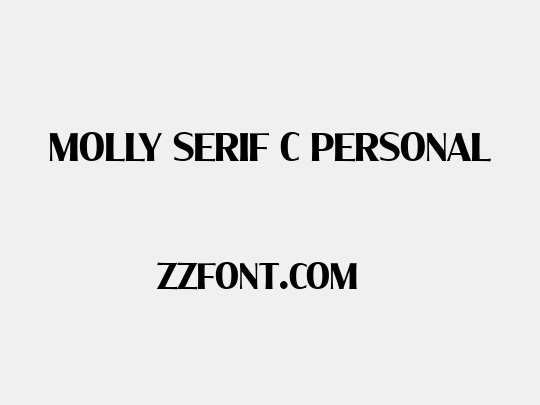 Molly Serif C PERSONAL