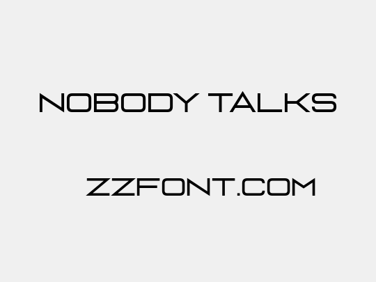 Nobody Talks