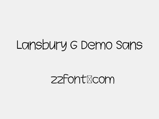 Lansbury G Demo Sans