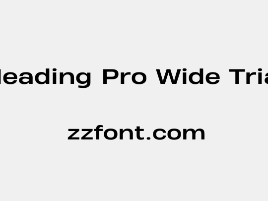 Heading Pro Wide Trial