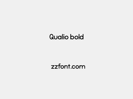 Qualio bold
