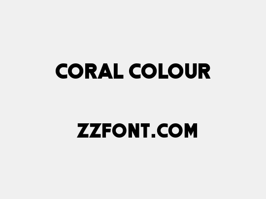 Coral Colour