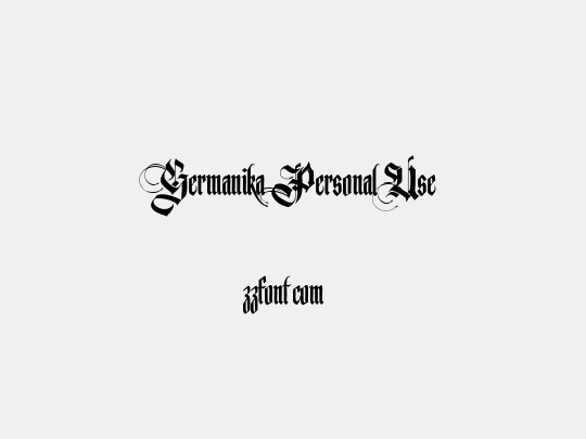 Germanika Personal Use