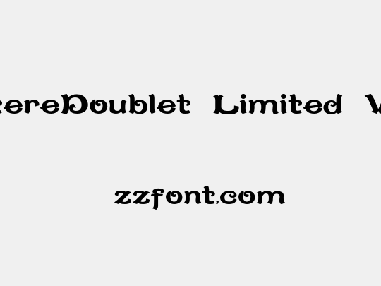 CaractereDoublet Limited Version