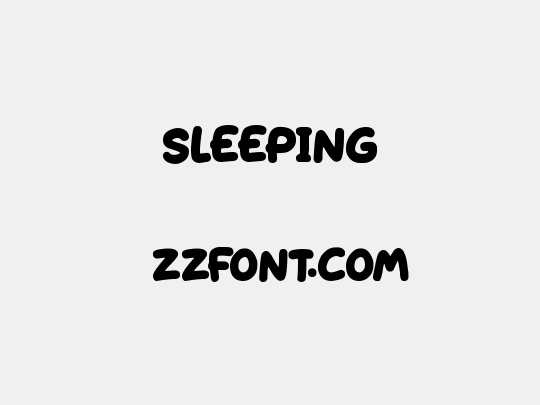 Sleeping