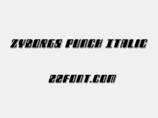 Zyborgs Punch Italic