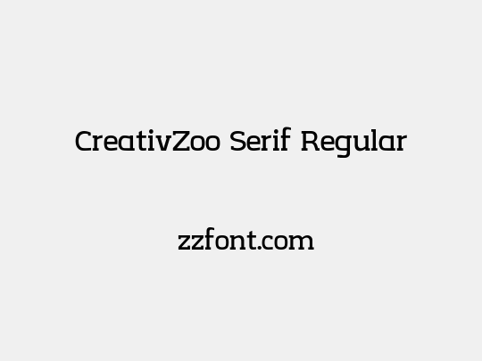 CreativZoo Serif Regular