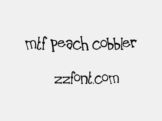 MTF Peach Cobbler