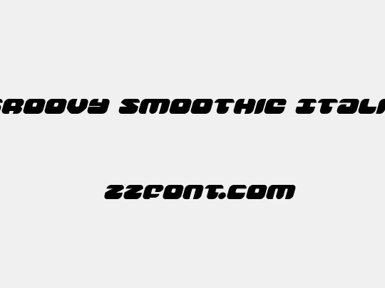 Groovy Smoothie Italic