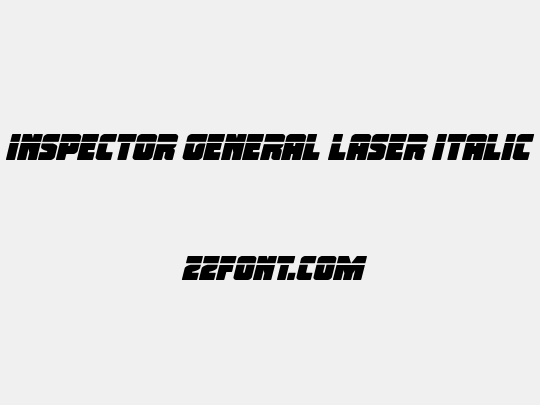 Inspector General Laser Italic