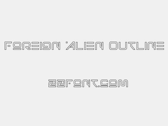 Foreign Alien Outline