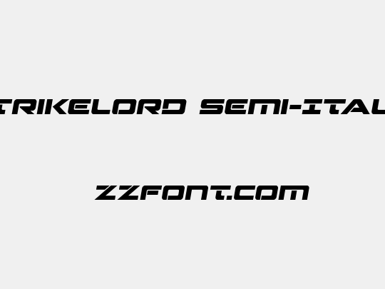 Strikelord Semi-Italic
