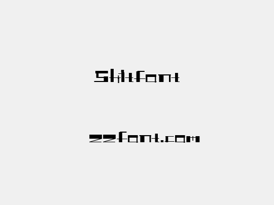 Shitfont