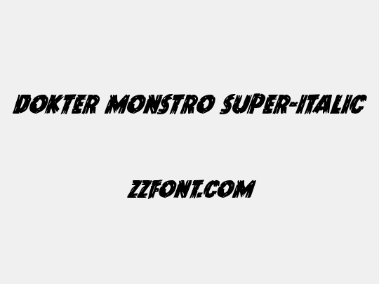 Dokter Monstro Super-Italic