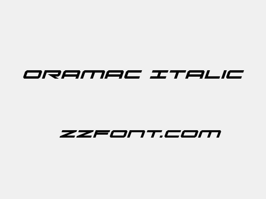 Oramac Italic
