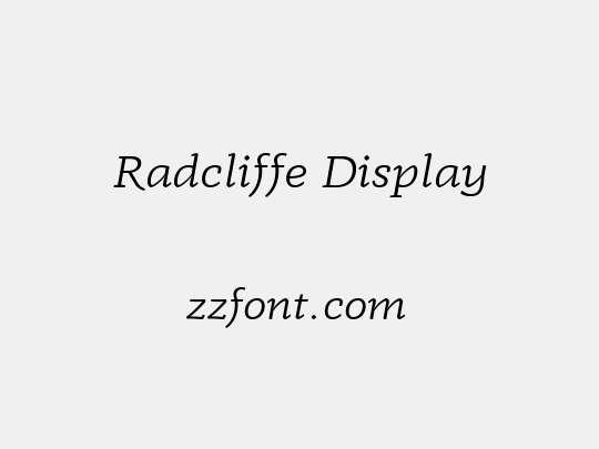 Radcliffe Display
