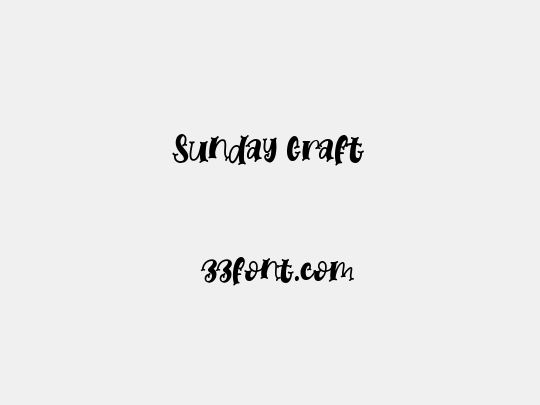 Sunday Craft