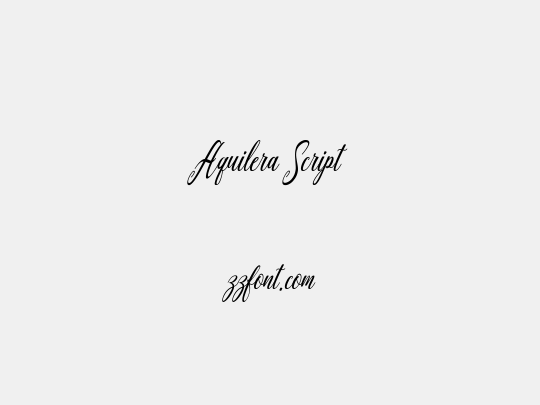 Aquilera Script