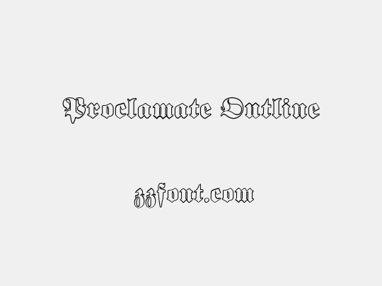 Proclamate Outline