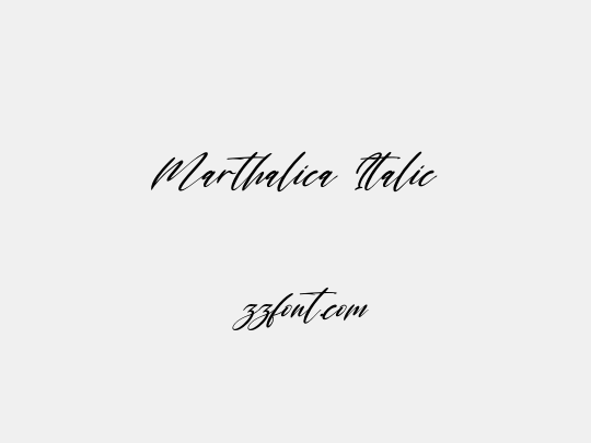 Marthalica Italic