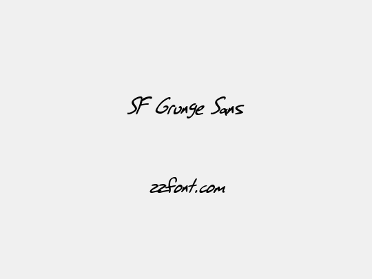 SF Grunge Sans