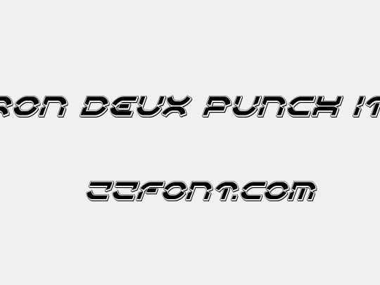 Oberon Deux Punch Italic