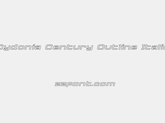 Cydonia Century Outline Italic
