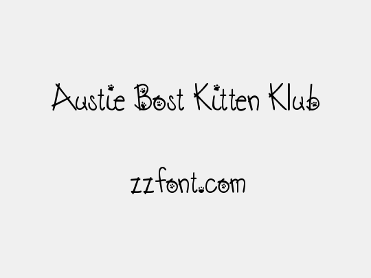 Austie Bost Kitten Klub