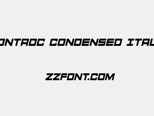 Montroc Condensed Italic