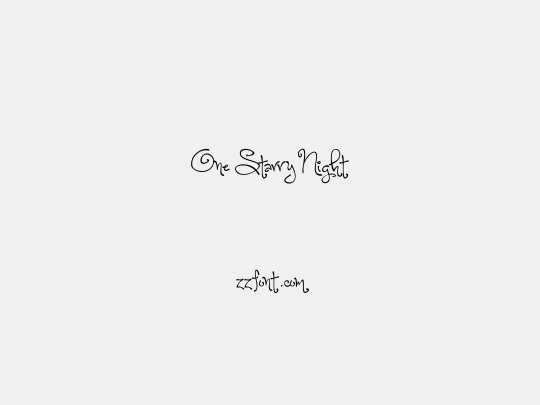 One Starry Night