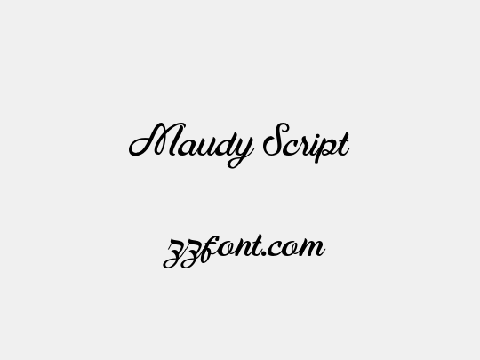 Maudy Script