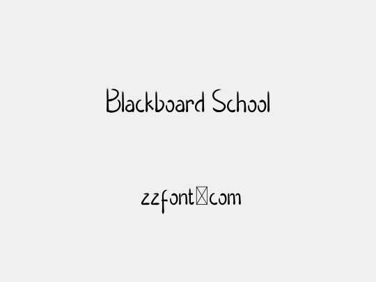 Blackboard School