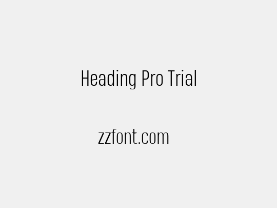Heading Pro Trial