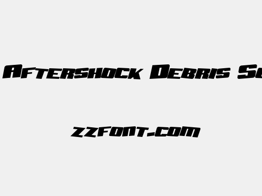 SF Aftershock Debris Solid