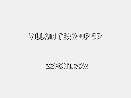 Villain Team-Up 3D