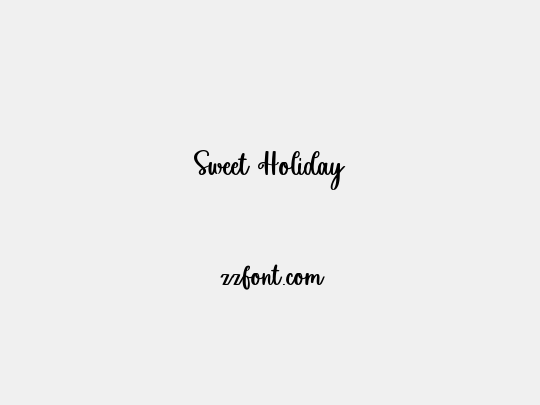 Sweet Holiday