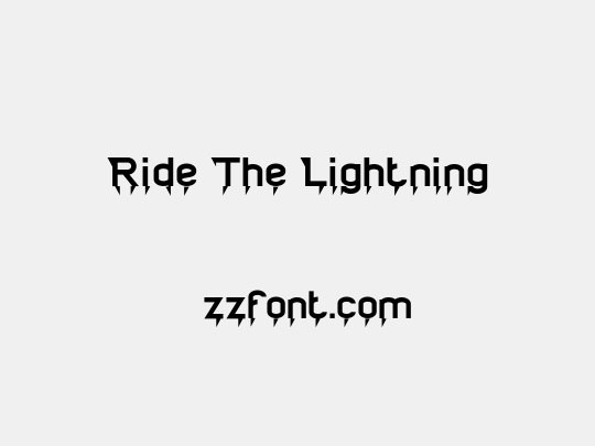 Ride The Lightning