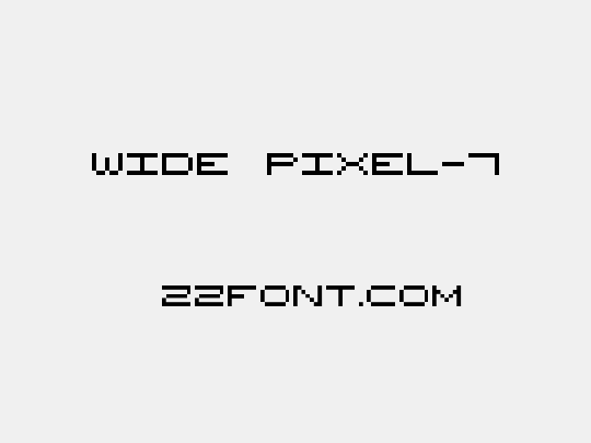 Wide Pixel-7