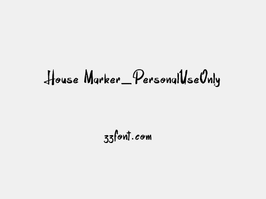 House Marker_PersonalUseOnly