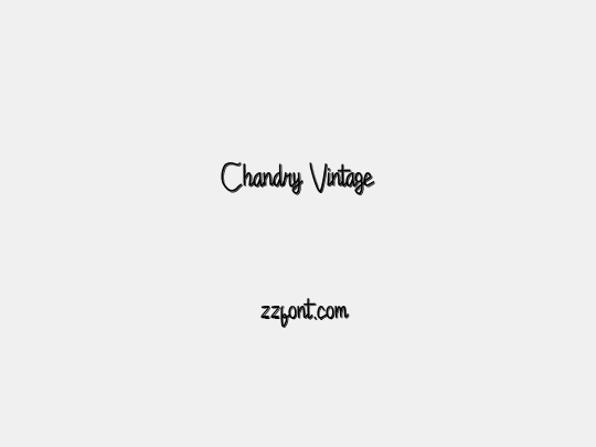 Chandry Vintage