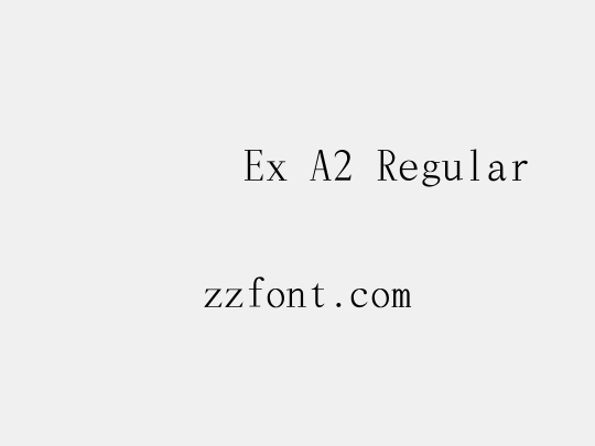 花園明朝Ex A2 Regular