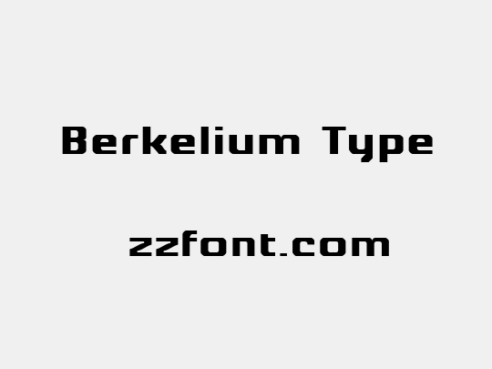Berkelium Type