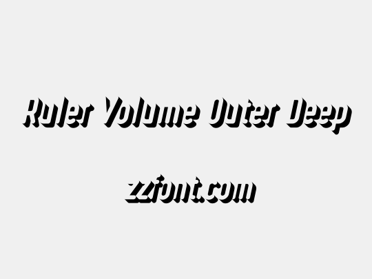 Ruler Volume Outer Deep