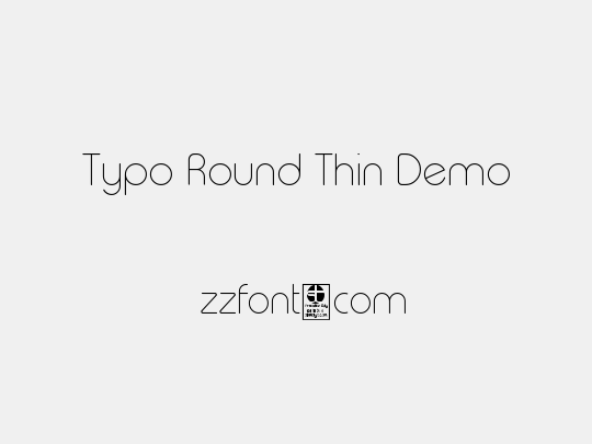 Typo Round Thin Demo