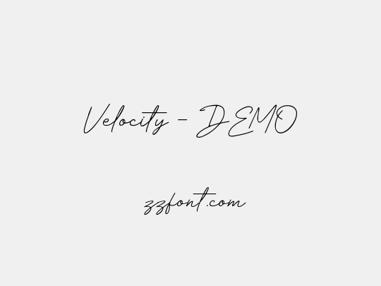 Velocity - DEMO