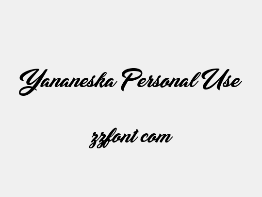 Yananeska Personal Use
